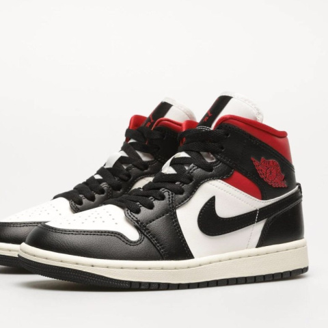Nike Air Jordan 1 Mid Czarno-Białe Nike Air Jordan 1 Mid Czarno-Białe