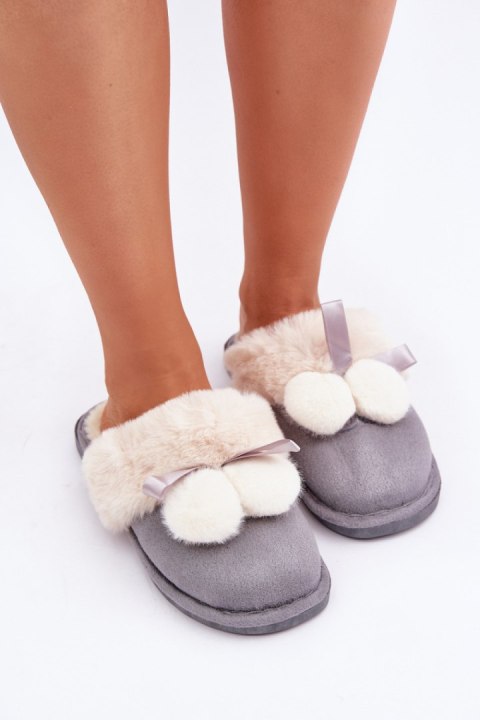 Kapcie Model Nartani YL-311 Grey - Step in style Kapcie Model Nartani YL-311 Grey - Step in style