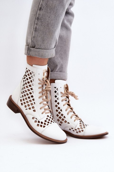 Botki Model Zazoo 2695/003 White - Step in style Botki Model Zazoo 2695/003 White - Step in style