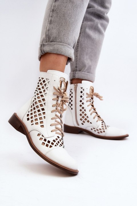 Botki Model Zazoo 2695/003 White - Step in style Botki Model Zazoo 2695/003 White - Step in style
