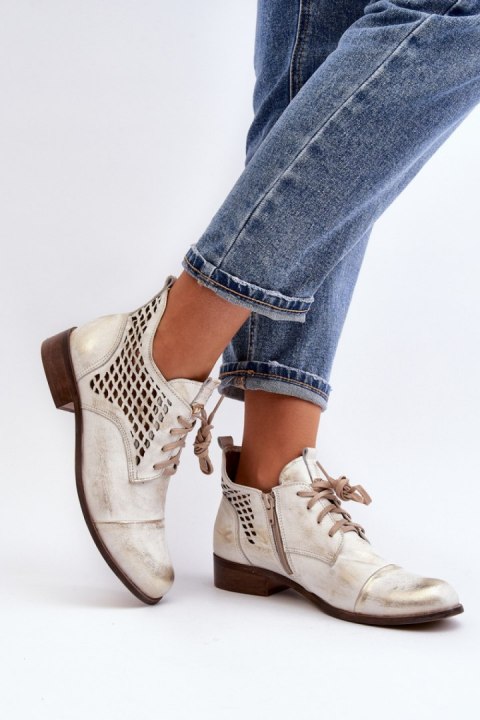 Botki Model Zazoo 2878/004 Silver - Step in style Botki Model Zazoo 2878/004 Silver - Step in style