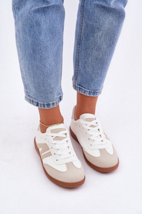 Buty Sportowe Model Navidemi 7112 White/Beige - Step in style Buty Sportowe Model Navidemi 7112 White/Beige - Step in style