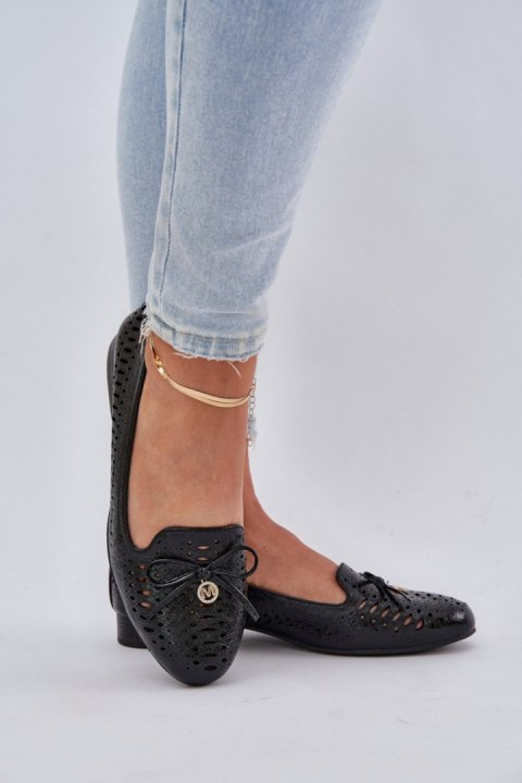 Baleriny Model Amepitrea ASA222-11 Black - Step in style Baleriny Model Amepitrea ASA222-11 Black - Step in style