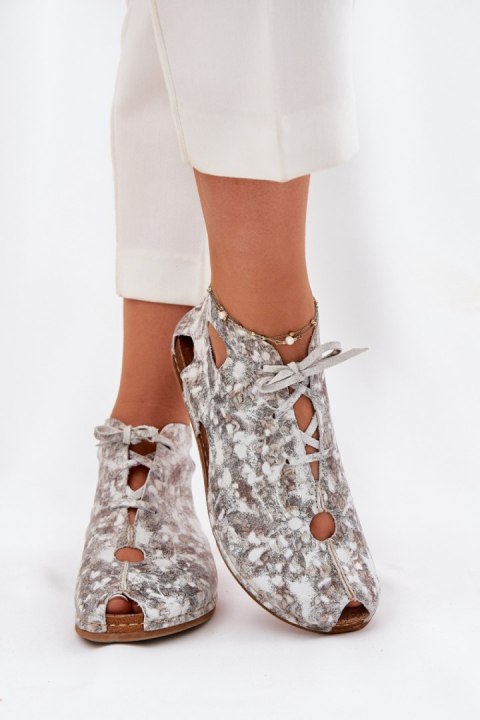 Botki Model Maciejka 03426-46 White/Beige - Step in style Botki Model Maciejka 03426-46 White/Beige - Step in style