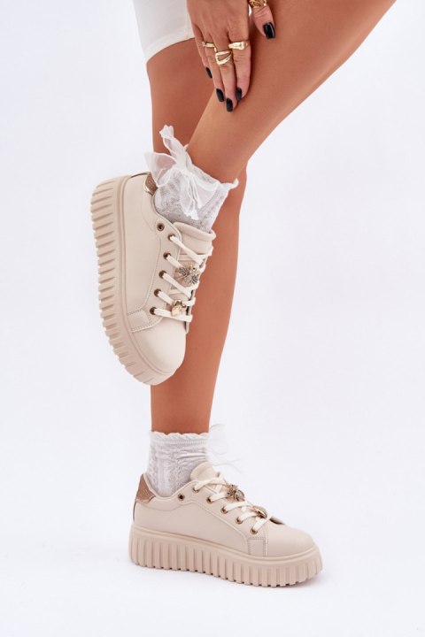 Buty Sportowe Model Grelesi 24SP26-4756 Beige - Step in style Buty Sportowe Model Grelesi 24SP26-4756 Beige - Step in style