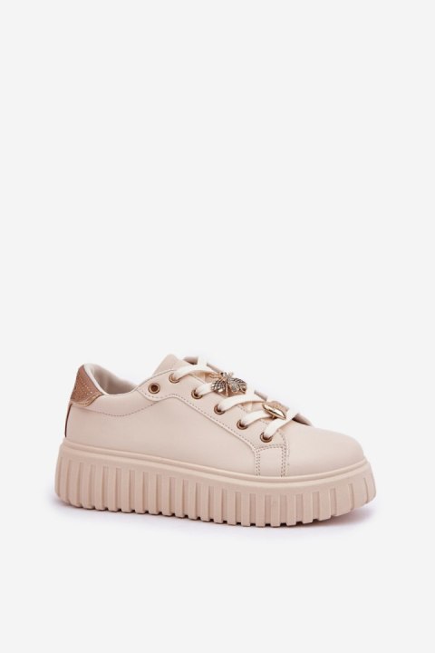 Buty Sportowe Model Grelesi 24SP26-4756 Beige - Step in style Buty Sportowe Model Grelesi 24SP26-4756 Beige - Step in style
