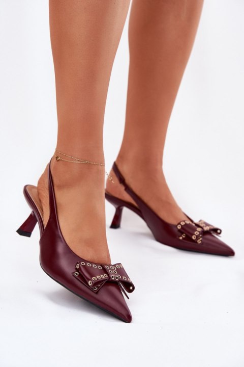 Czółenka Model Folesca QQ-255 Bordo - Step in style Czółenka Model Folesca QQ-255 Bordo - Step in style