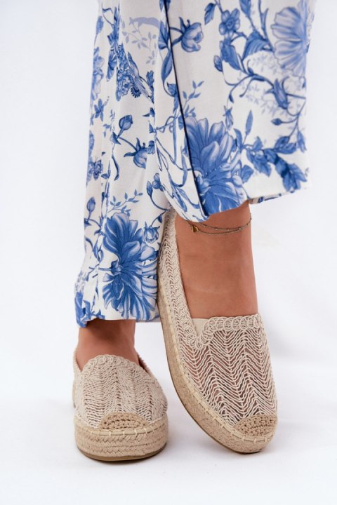 Espadryle Model Vinceza 17392 Beige - Step in style Espadryle Model Vinceza 17392 Beige - Step in style