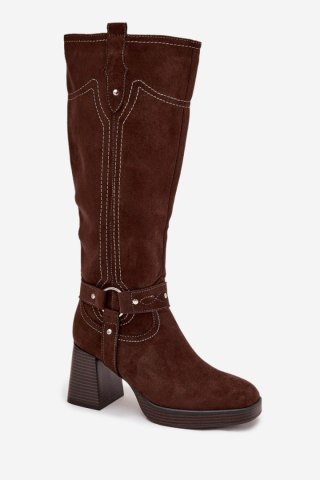 Kozaki Model Alessara 1825 Czekolada - Step in style