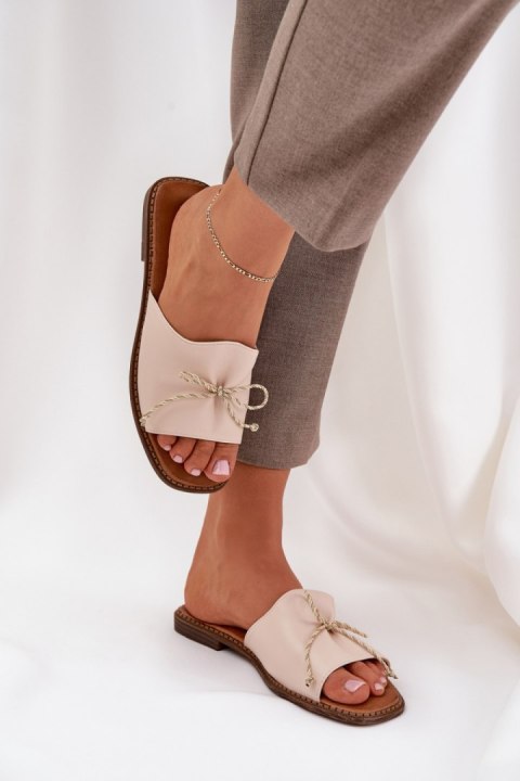 Sandał Klapki Model Deonelis M509 Beige - Step in style Sandał Klapki Model Deonelis M509 Beige - Step in style