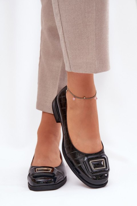 Baleriny Model DA MK51-059 Black - Step in style Baleriny Model DA MK51-059 Black - Step in style