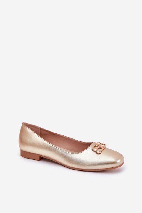 Baleriny Model Vinceza 62206 Gold - Step in style Baleriny Model Vinceza 62206 Gold - Step in style