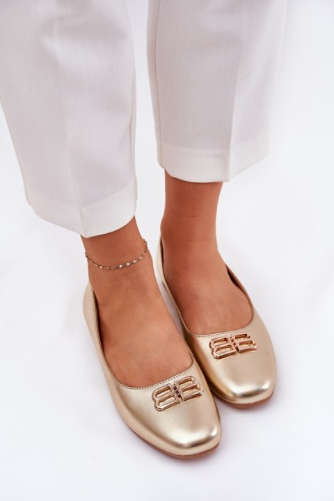 Baleriny Model Vinceza 62206 Gold - Step in style Baleriny Model Vinceza 62206 Gold - Step in style
