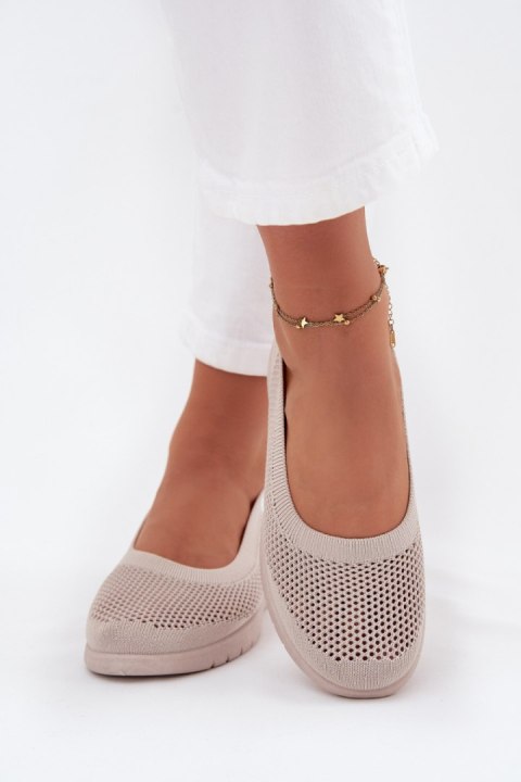 Baleriny Model Virella NB738 Beige - Step in style Baleriny Model Virella NB738 Beige - Step in style
