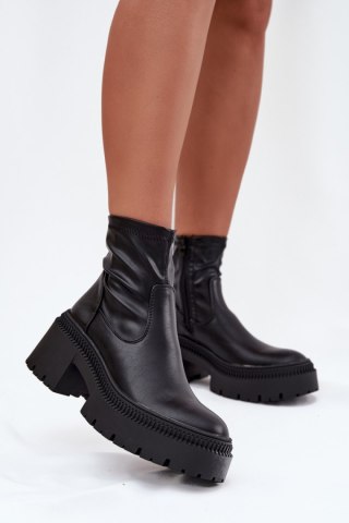 Botki Model Elvianne 9670A Black - Step in style