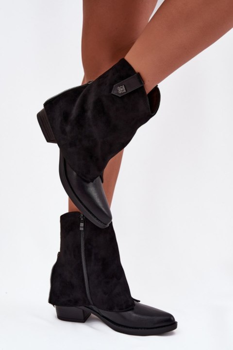 Botki Model Sylvette RMR2382-10 Black - Step in style Botki Model Sylvette RMR2382-10 Black - Step in style