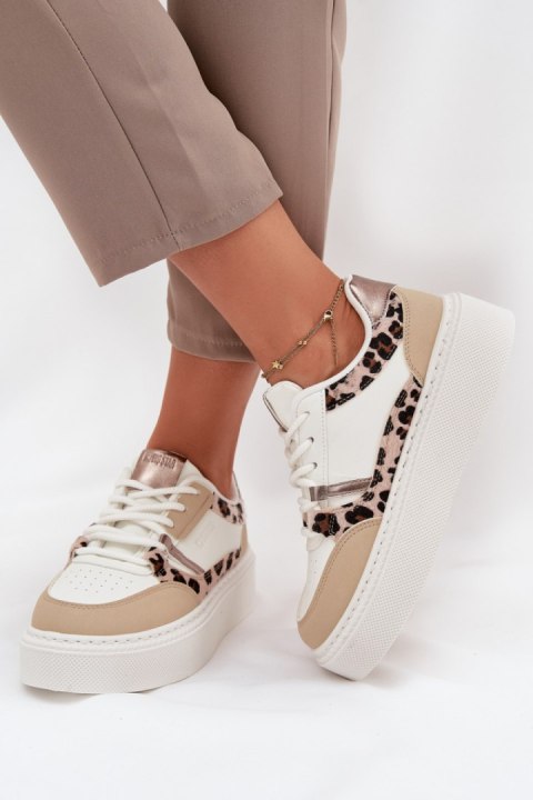 Buty Sportowe Model Big Star SS274357 Panterka White/Beige - Step in style Buty Sportowe Model Big Star SS274357 Panterka White/Beige - Step in style