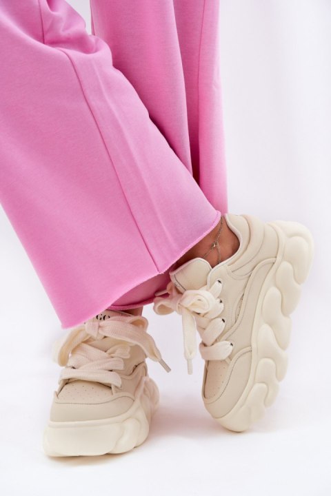 Buty Sportowe Model Goe RR2N4043 Beige - Step in style Buty Sportowe Model Goe RR2N4043 Beige - Step in style