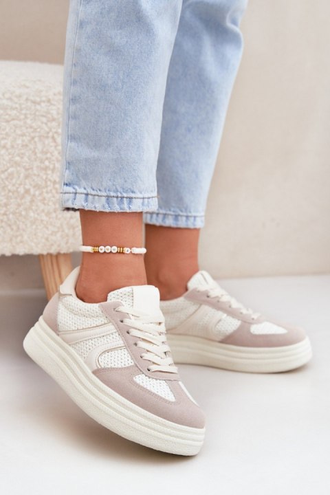 Buty Sportowe Model Lesida 8912 Beige - Step in style Buty Sportowe Model Lesida 8912 Beige - Step in style