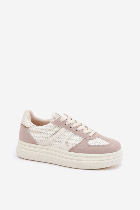 Buty Sportowe Model Lesida 8912 Beige - Step in style Buty Sportowe Model Lesida 8912 Beige - Step in style