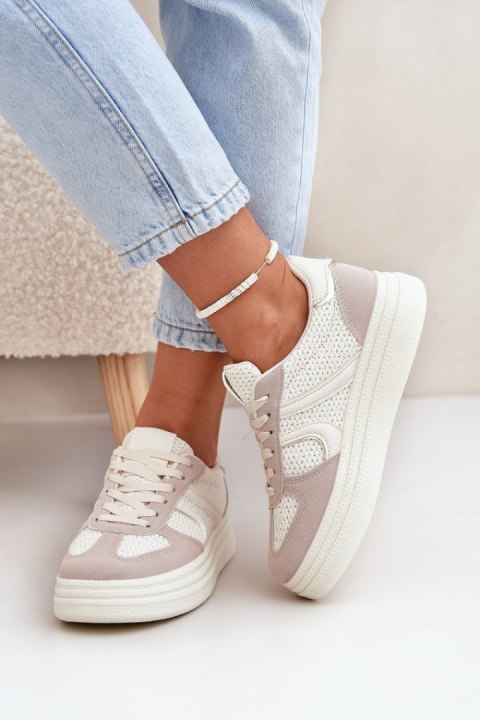 Buty Sportowe Model Lesida 8912 Beige - Step in style Buty Sportowe Model Lesida 8912 Beige - Step in style