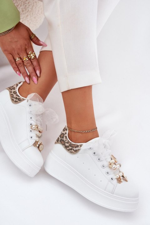 Buty Sportowe Model Ocerdia YY-156 White/Panterka - Step in style Buty Sportowe Model Ocerdia YY-156 White/Panterka - Step in style