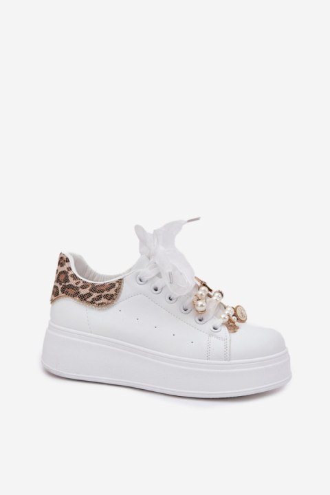Buty Sportowe Model Ocerdia YY-156 White/Panterka - Step in style Buty Sportowe Model Ocerdia YY-156 White/Panterka - Step in style