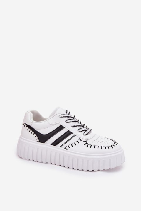 Buty Sportowe Model Ofenale B0-158 White/Black - Step in style Buty Sportowe Model Ofenale B0-158 White/Black - Step in style