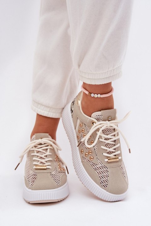 Buty Sportowe Model Ogalda YY-157 Beige - Step in style Buty Sportowe Model Ogalda YY-157 Beige - Step in style