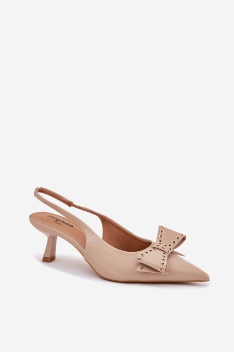 Czółenka Model Folesca QQ-255 Beige - Step in style Czółenka Model Folesca QQ-255 Beige - Step in style