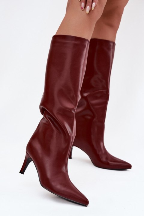 Kozaki Model Olivienne CLS-573 Bordo - Step in style Kozaki Model Olivienne CLS-573 Bordo - Step in style