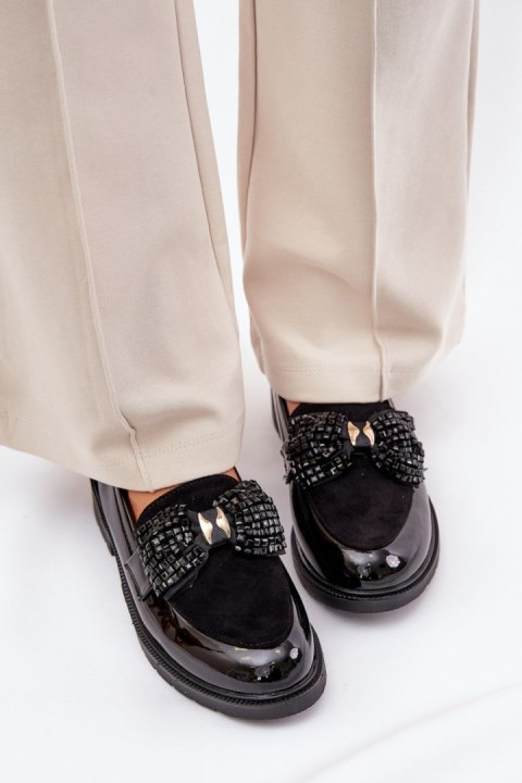 Mokasyny Model S.Barski HY51-319 Black - Step in style Mokasyny Model S.Barski HY51-319 Black - Step in style