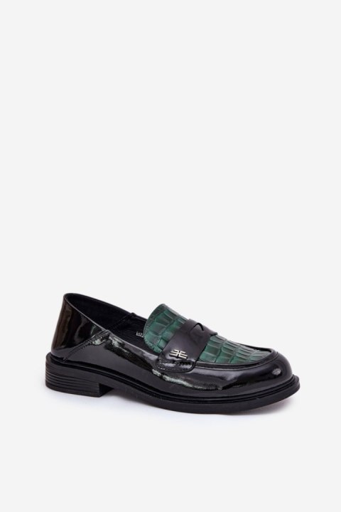 Mokasyny Model Vinceza 91125 Green/Black - Step in style Mokasyny Model Vinceza 91125 Green/Black - Step in style
