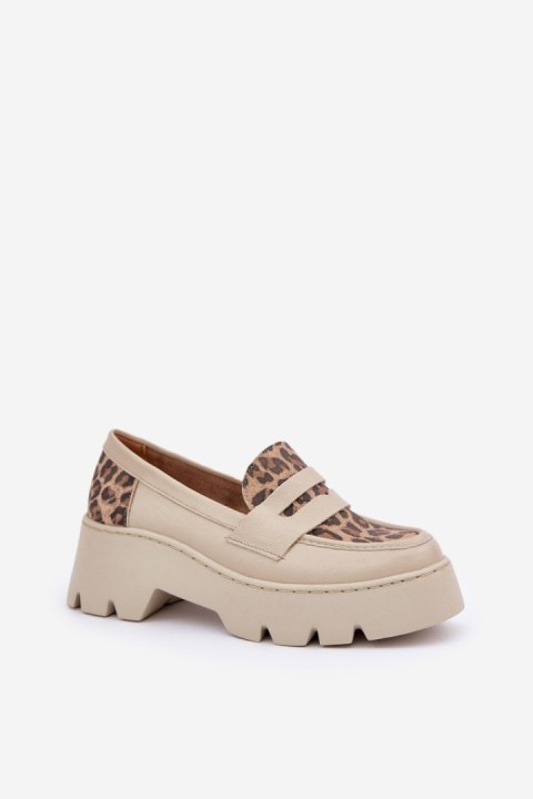 Mokasyny Model Zazoo 20191 Light Beige - Step in style Mokasyny Model Zazoo 20191 Light Beige - Step in style