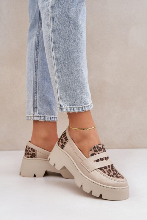 Mokasyny Model Zazoo 20191 Light Beige - Step in style Mokasyny Model Zazoo 20191 Light Beige - Step in style