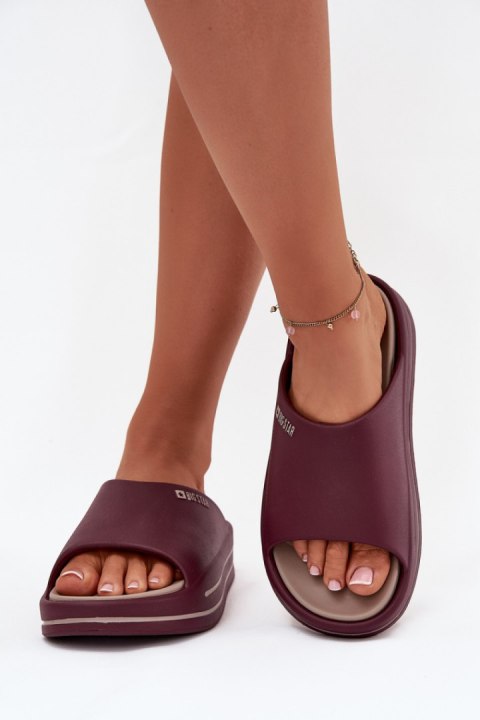 Sandał Klapki Model Big Star SS274425 Bordo - Step in style Sandał Klapki Model Big Star SS274425 Bordo - Step in style