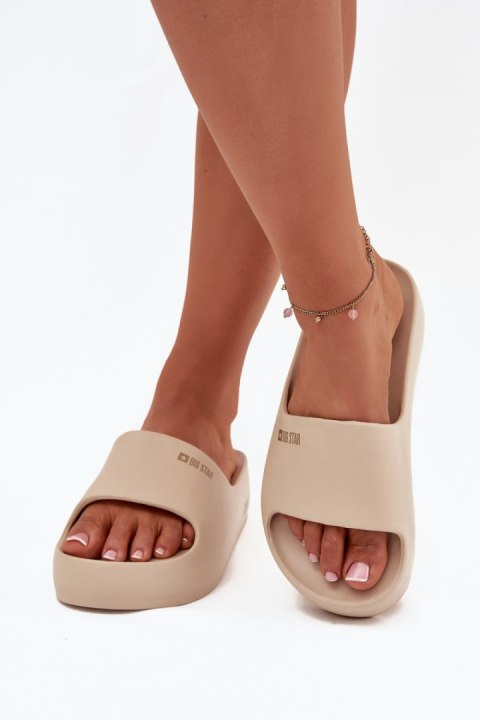 Sandał Klapki Model Big Star SS274722 Beige - Step in style Sandał Klapki Model Big Star SS274722 Beige - Step in style