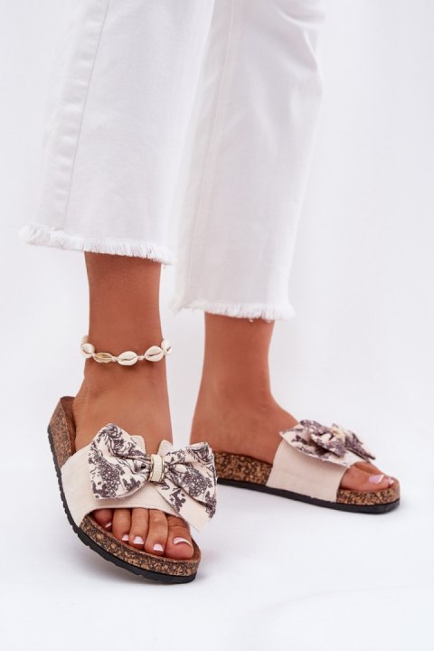 Sandał Klapki Model Lisandrea 1147 Beige - Step in style Sandał Klapki Model Lisandrea 1147 Beige - Step in style