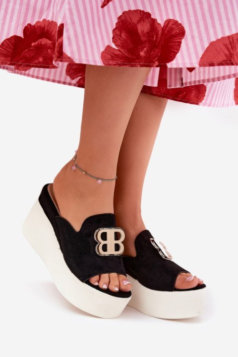Sandał Klapki Model Tanonea 2283 Black - Step in style Sandał Klapki Model Tanonea 2283 Black - Step in style