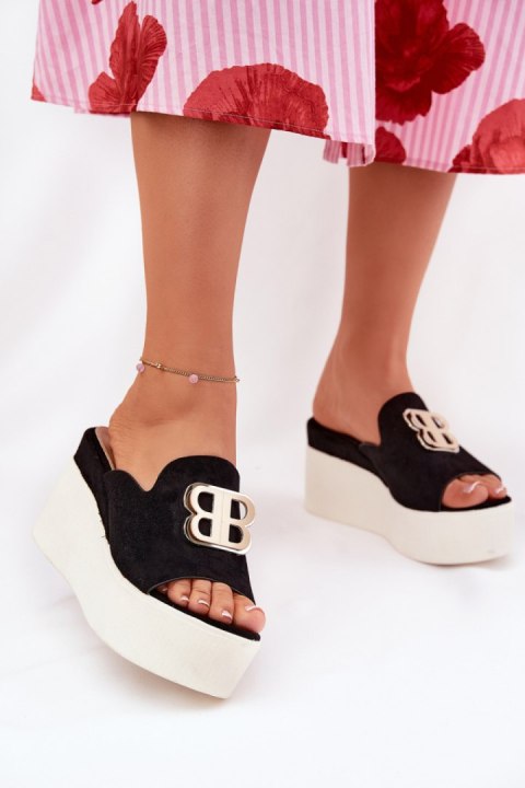 Sandał Klapki Model Tanonea 2283 Black - Step in style Sandał Klapki Model Tanonea 2283 Black - Step in style