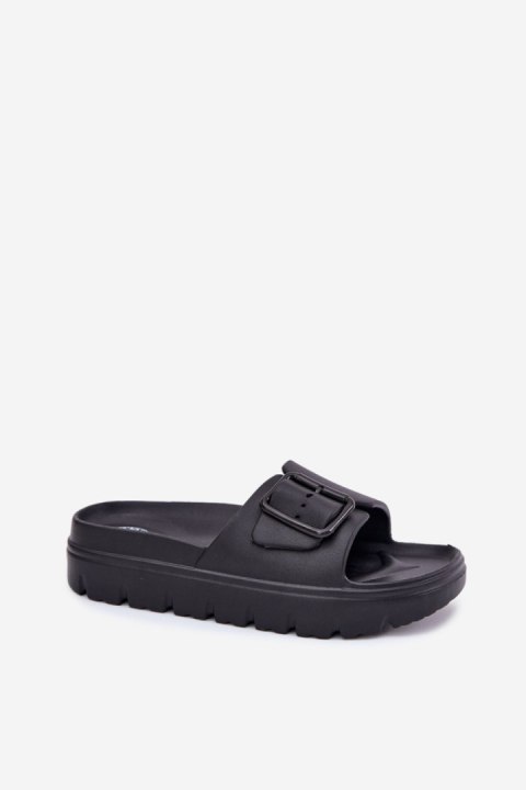 Sandał Klapki Model Viasara 25SD97-8800 Black - Step in style Sandał Klapki Model Viasara 25SD97-8800 Black - Step in style
