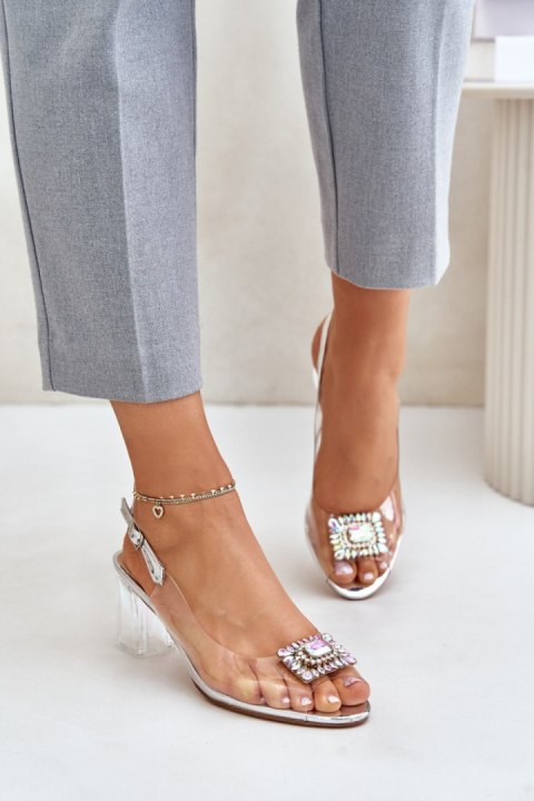 Sandały Model DA MR42-031 Silver - Step in style Sandały Model DA MR42-031 Silver - Step in style