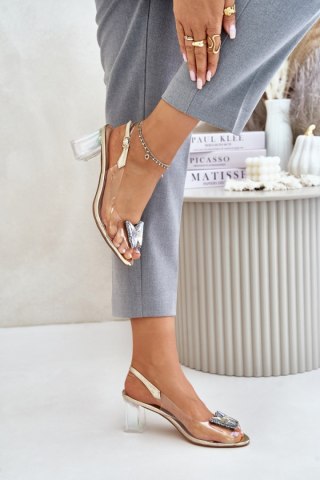 Sandały Model DA MR42-326 Gold - Step in style