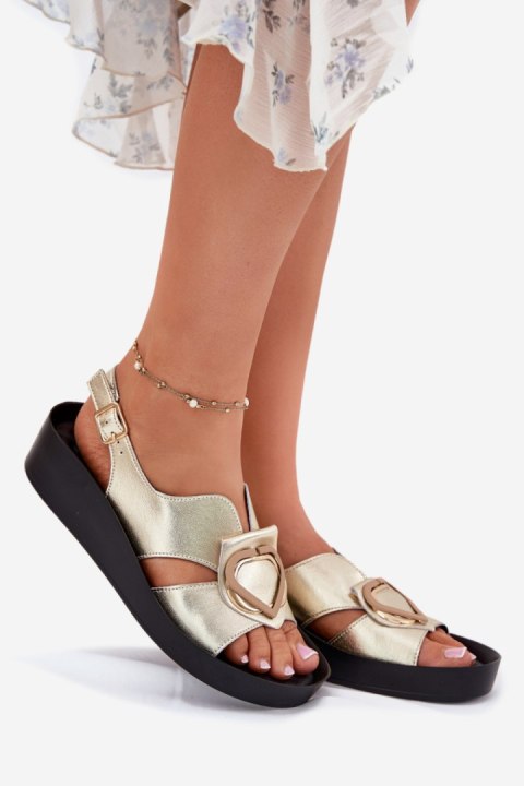 Sandały Model S.Barski KV51-031 Gold - Step in style Sandały Model S.Barski KV51-031 Gold - Step in style