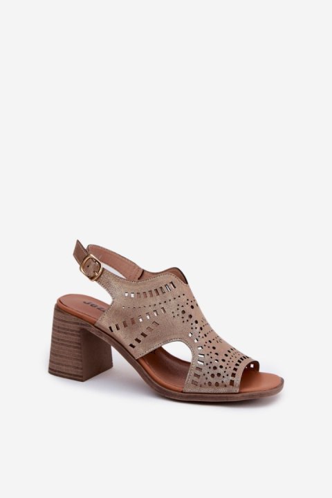 Sandały Model Tosine RMR24125-1 Gold - Step in style Sandały Model Tosine RMR24125-1 Gold - Step in style