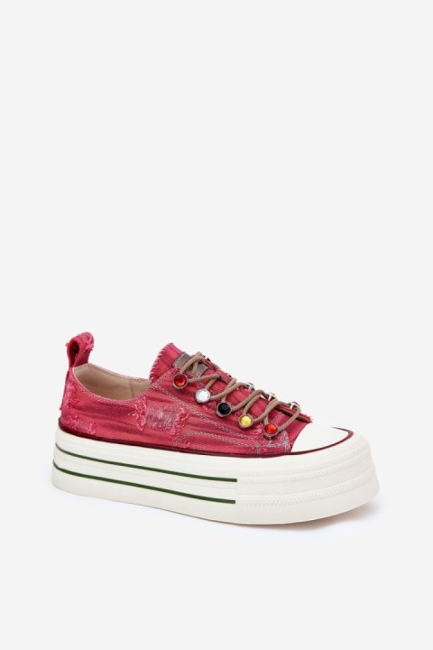 Trampki Model Goe RR2N4104 Red - Step in style Trampki Model Goe RR2N4104 Red - Step in style