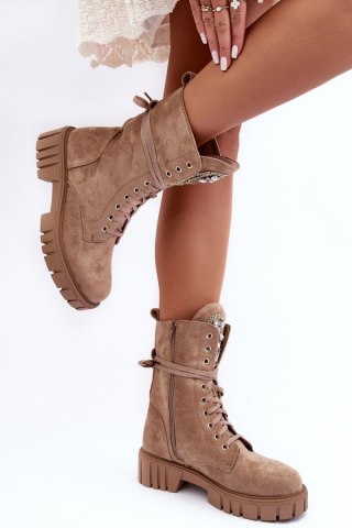 Workery Model Marx DA103P Dark Beige Zamsz - Step in style