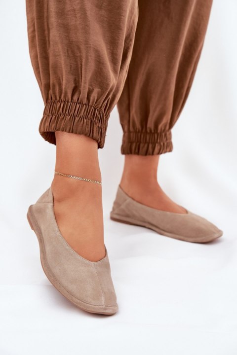 Baleriny Model Big Star RR274082 Beige - Step in style Baleriny Model Big Star RR274082 Beige - Step in style