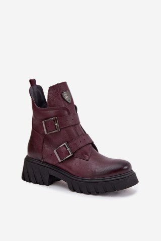Botki Model Zazoo 60482 Bordo - Step in style