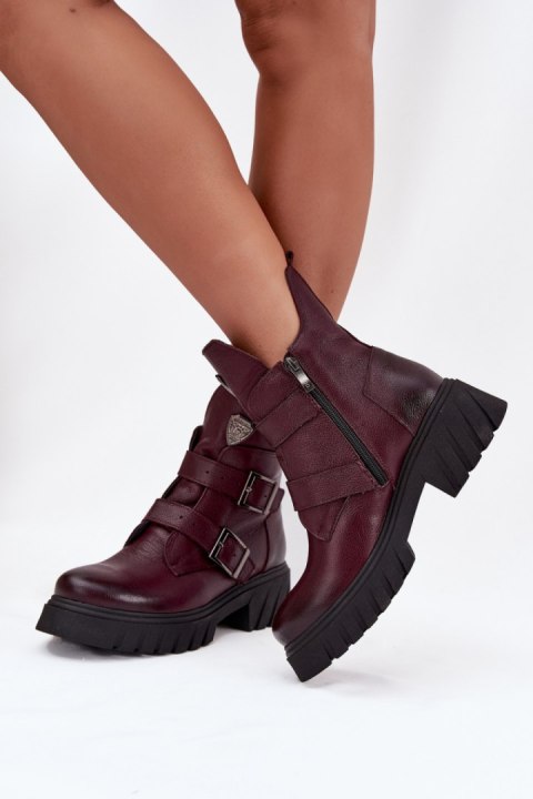 Botki Model Zazoo 60482 Bordo - Step in style